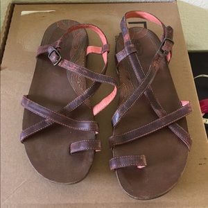 Chaco leather strap sandals, women’s 8